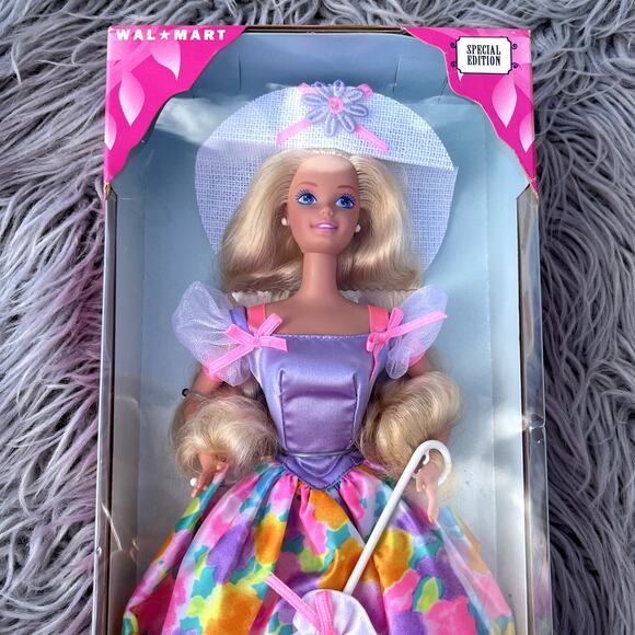 Vintage 1996 Special Edition Mattel Blonde Barbie Doll Sweet Magnolia NIB Pink - Picture 1 of 6